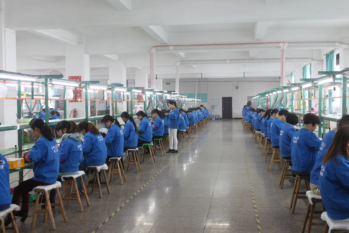 PLD assembly lines putting together optics, electronics, and hardware
